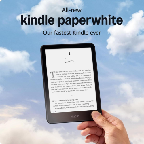 Amazon Kindle Paperwhite 16GB (newest model) – 20% faster, with new 7" glare-free display and weeks of battery life – Black
