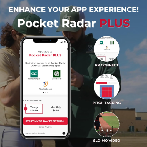 Pocket Radar Smart Coach Speed Gun for Baseball, Softball, Cricket - Accurate Pitching & Sports Speed Measurement, Portable Baseball Radar Gun Compatible with Pocket Radar App (iOS/Android)